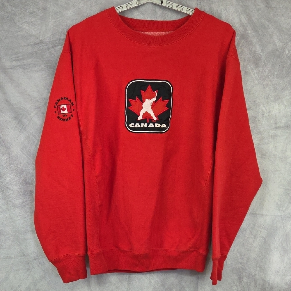 Steve And Barry's XL Red Canada Men's Sweatshirt Hockey Heavyweight